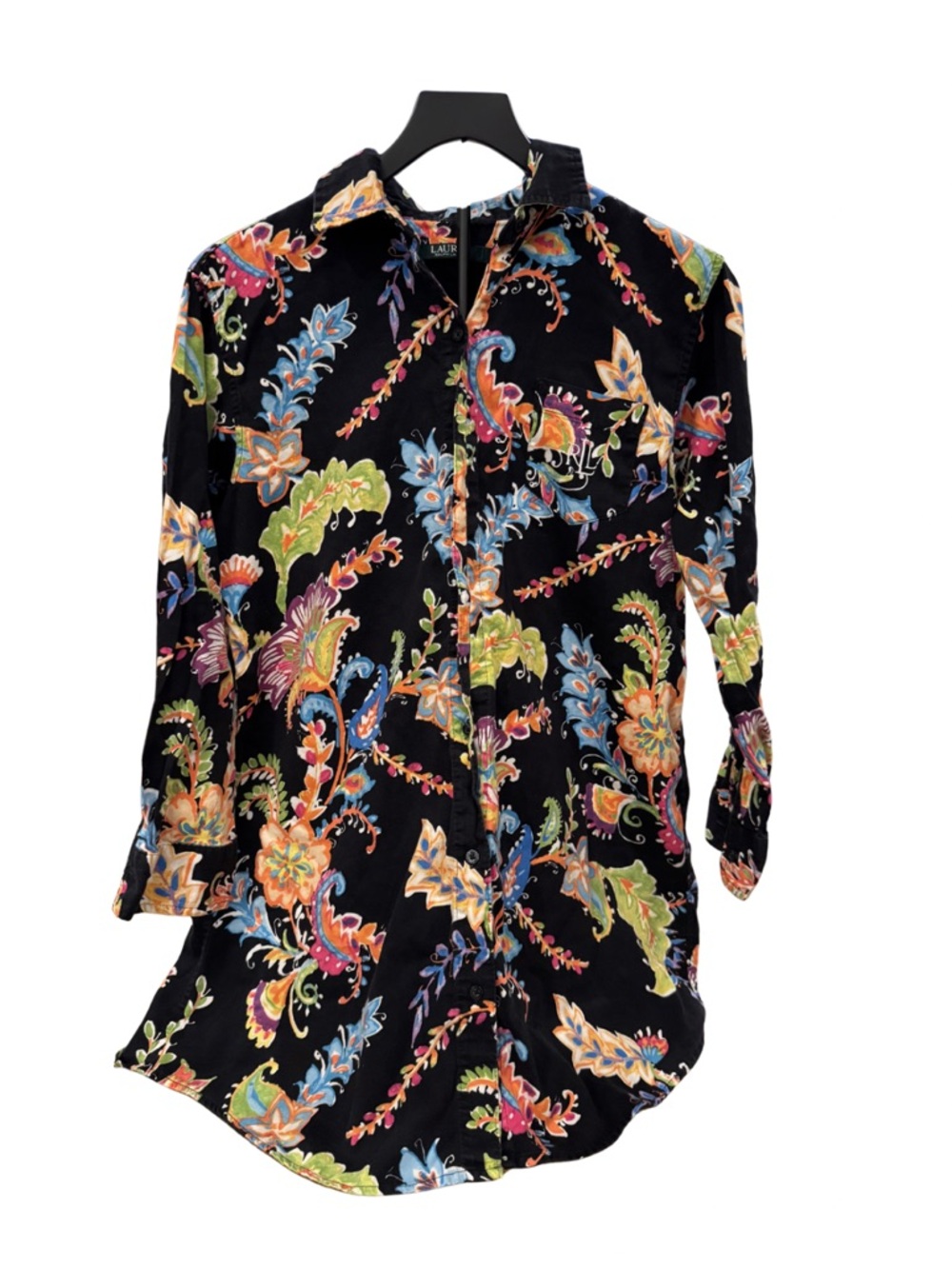 Lauren Ralph Lauren Cotton Floral-Print Knit Sleep Shirt. Cottagecore